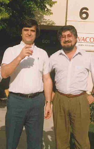 Left to right: Ivan Pesic and Misha Temkin at Silvaco, circa 1990