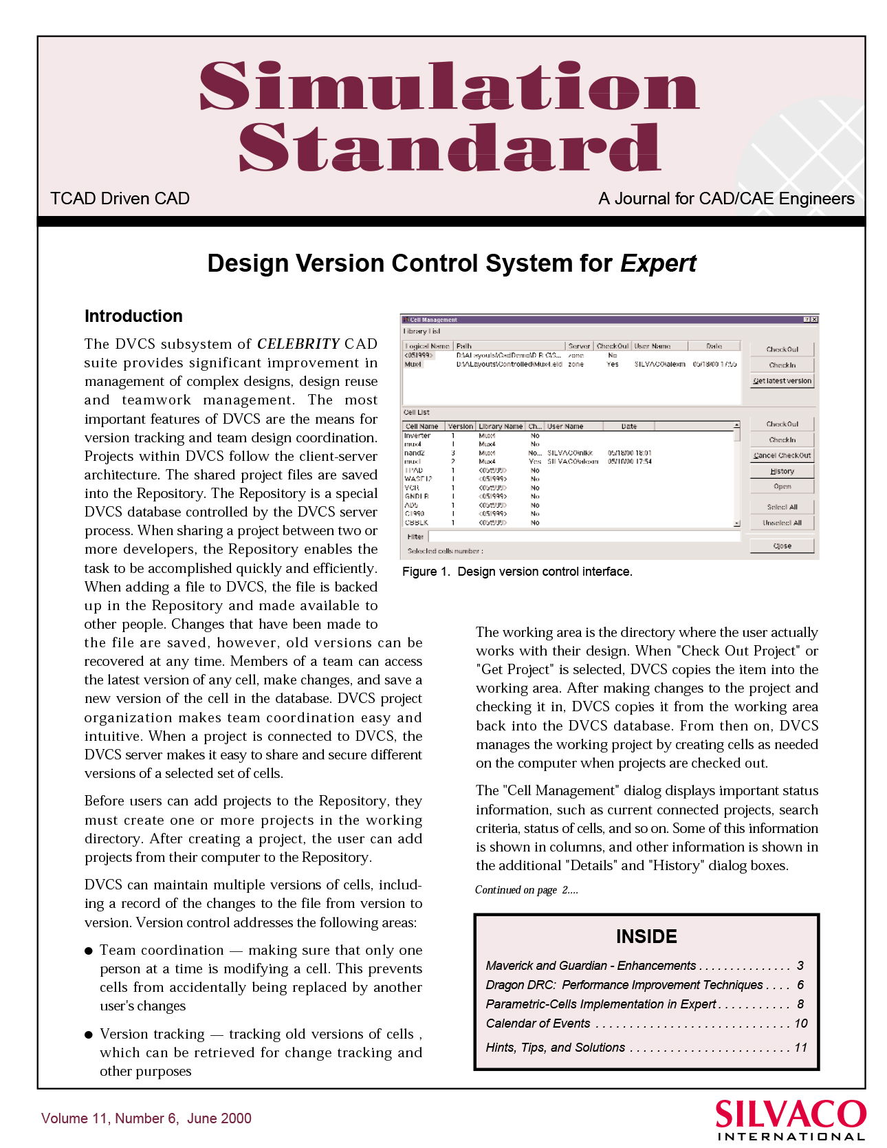 Design Version Control System for Expert - Silvaco