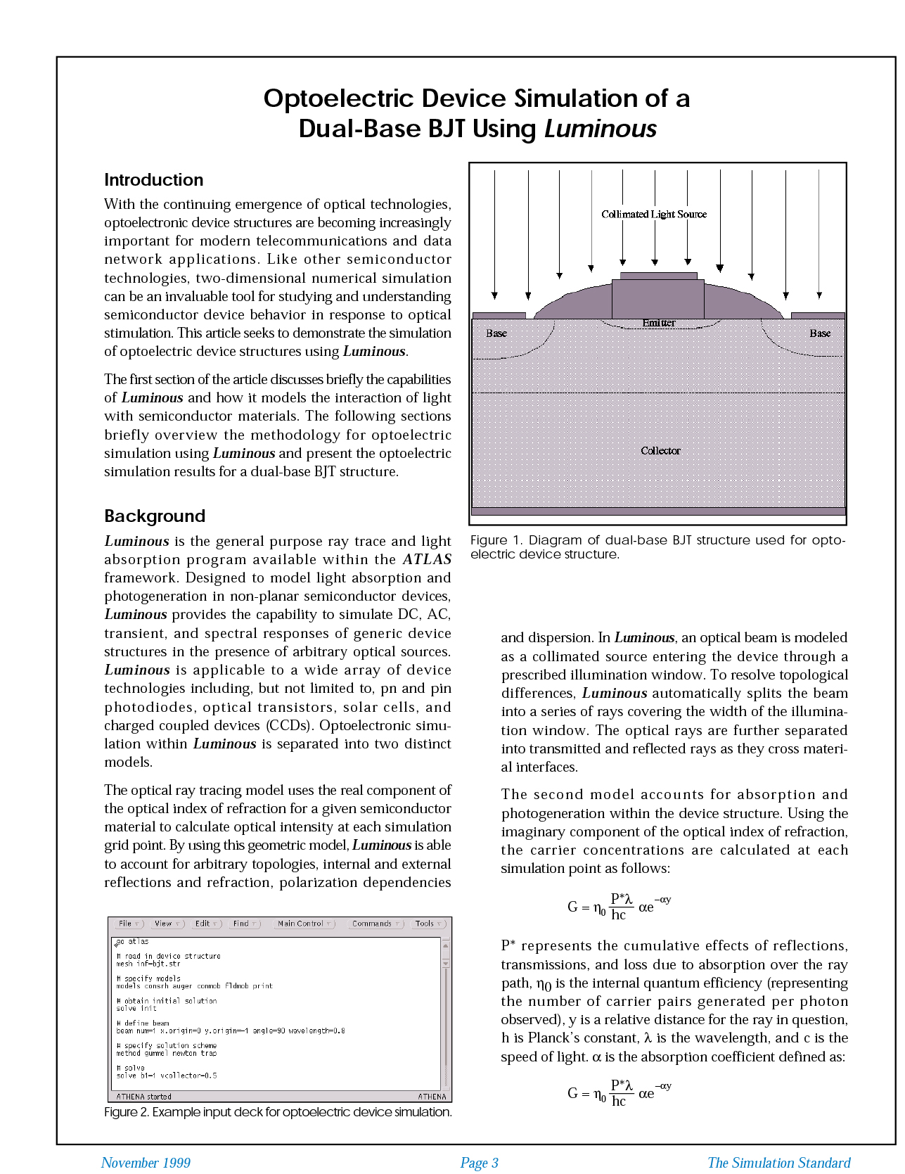 Optoelectric Device Simulation of a Dual-Base BJT Using Luminous - シルバコ ...